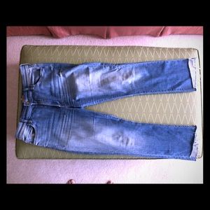 Mother Insider Crop Step Fray